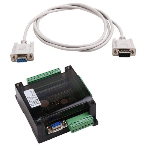2X FX3U 14MR 6AD 2DA RS485 8 Input 6 Relay Output 6 Analog Input 2 Analog (0-10V) Output PLC Controller Board 2