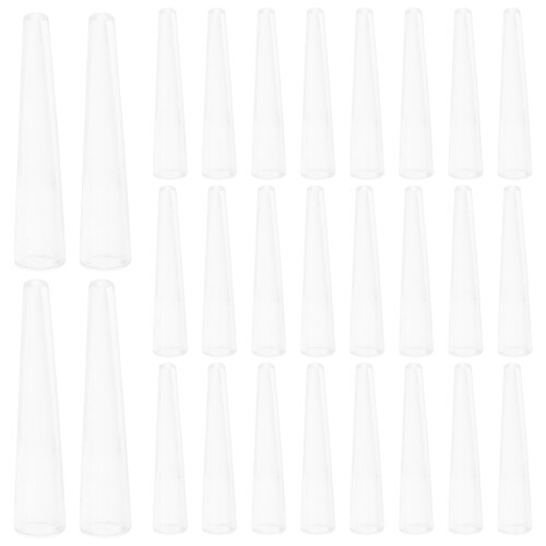 100Pcs Non-Slip Transparent Plastic Tweezer Caps for Fine Tip Tools
