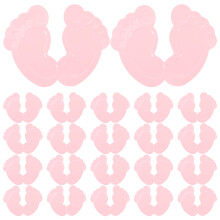 Roze Voetafdruk Confetti Gender Reveal En Doopfeest Decor