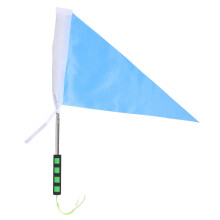 Small Telescoping Flag Pole with Blue Tour Guide Flag
