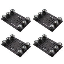 4X V-Slot Gantry Set Plaque de Portique 20-80 mm avec Roues pour Profils en Aluminium V-Slot Routeur CNC et Imprimante 3D Partie-A