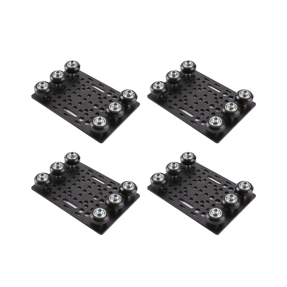 4X V-Slot Gantry Set 20-80Mm Gantry Plate With Wheels For V-Slot Aluminum Profiles Cnc Router And 3D Printer Part-A 4714140399097