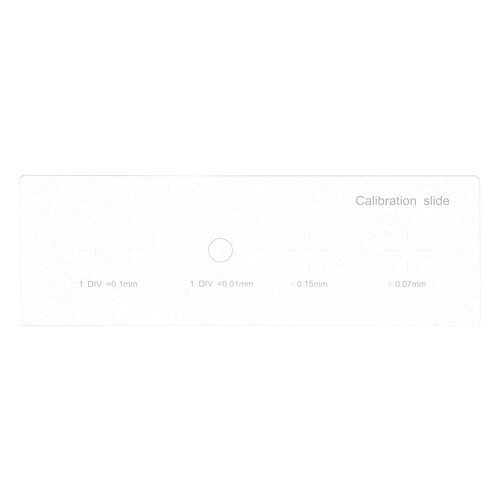 Microscope Calibration Ruler Slide Plastic 0.01mm 100 Divisions