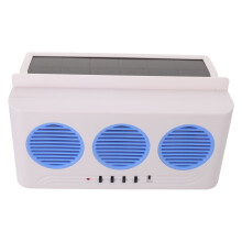 Solar Powered Car Exhaust Fan ABS Alloy Cooling Vent for Vehicle
