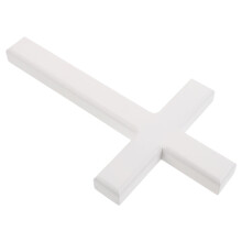 Lightweight White Wooden Wall Cross for Baptism Gift Decor