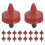 60Pcs Red Inline Drip Emitters 0.5gph Constant Flow Garden Irrigation 1