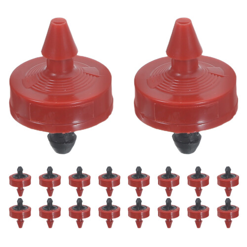 60Pcs Red Inline Drip Emitters 0.5gph Constant Flow Garden Irrigation