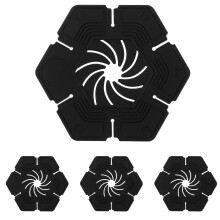 4Pcs Universal Black PVC Wiper Hole Covers Car Windshield Protector