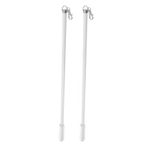 2Pcs Sturdy Aluminum Curtain Pull Rods for Home Drapes and Blinds