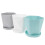 3Sets Durable Plastic Succulent Planters for Home Garden with Tray Set 1