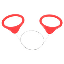 Red Ceramic Clay Cutting Wire Tool with Handle for Pottery