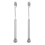 2Pcs Heavy Duty Silver Cabinet Door Pneumatic Lift Support Gas Struts 1