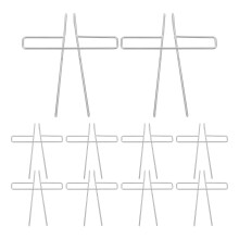 10Pcs Silver Metal Book Page Clips Sturdy Reading Holders for Students