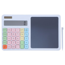12-Cijferige Solar Rekenmachine Met Notitiepad En Wit Design