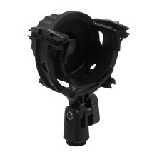 Black Condenser Mic Shock Mount with Noise Isolation for Boom Arm