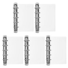 5Pcs Transparent Metal Notebook Binding Mechanism Kit for Home Use
