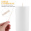 100Pcs Cotton Core Candle Wicks Khaki for Scented Aromatherapy Candles 1
