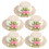 5Pcs Mini Straw Hat Decor Hand-Knitted Doll Hat Craft Set Multicolor 1