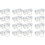 16Pcs Compact White Cake Containers for Rolls and Baked Goods 1