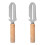 2Pcs 2-in-1 Fruit and Vegetable with Wood Handle Opener 1