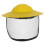 Yellow Breathable Mesh Face Shield for Gardening and Cutting Work 1