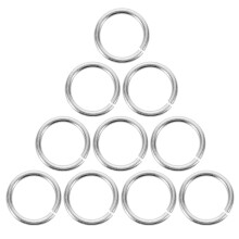 10Pcs Silver 6Mm Jump Rings for Jewelry Making Sturdy Open Split Rings
