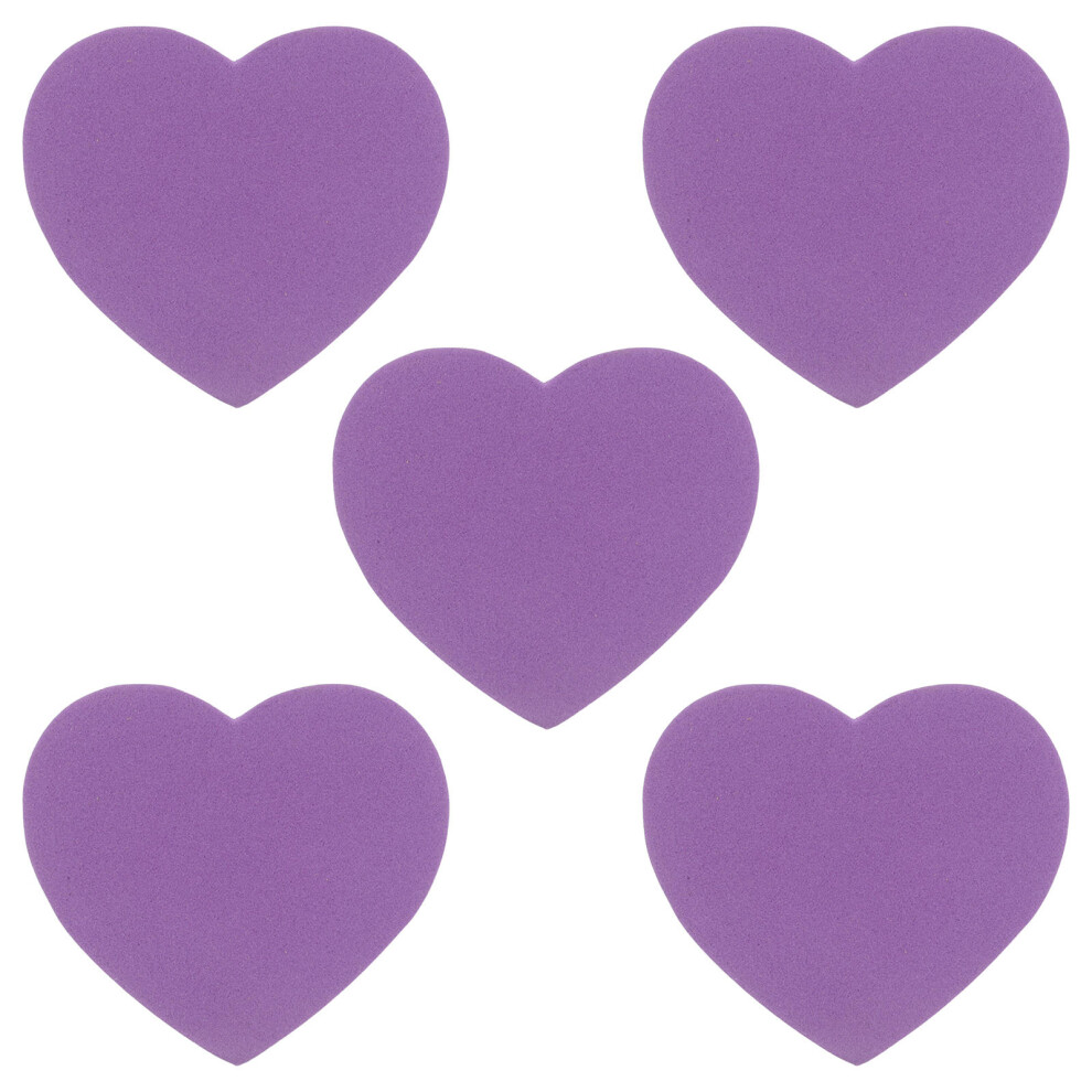 5Pcs Eva Vehicle Antenna Toppers Funny Heart Car Accessories Purple 3752665609278