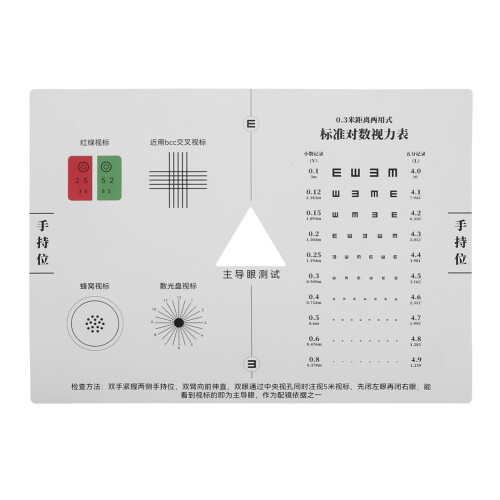 PVC Vision Test Tool for Quick Examination