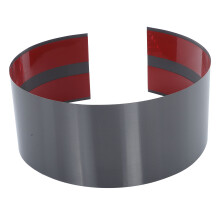 Black Metal Door Kick Plate Durable Self-Adhesive Protector