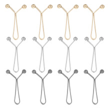 24Pcs No Sew Invisible Waist Tightener Clips for Trousers and Skirts