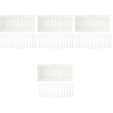 White Full Cover Fake Nail Tips Clear False Nails for Manicure