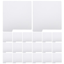 20Pcs Rigid Plastic Comic Book Dividers with Blank Tabs for Sorting