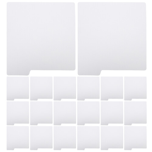 20Pcs Rigid Plastic Comic Book Dividers with Blank Tabs for Sorting