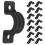30Pcs Black Plastic Locking Clip for Commode Chair and Walker 1