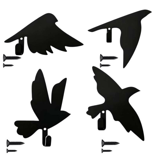 Adhesive Mount Hook Featuring Artistic Bird Designs Fit Any-B 1