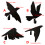 Adhesive Mount Hook Featuring Artistic Bird Designs Fit Any-B 4
