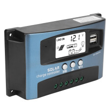 MPPT Solar Charge Controller 60A Efficiency Dual USB LCD Display 12V 24V 48V Battery Regulator
