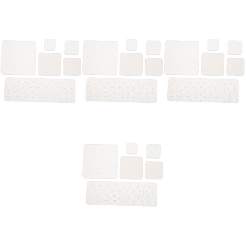 24Pcs Sturdy White Acrylic Blocks Portable Clear Stamp DIY Accessories 1