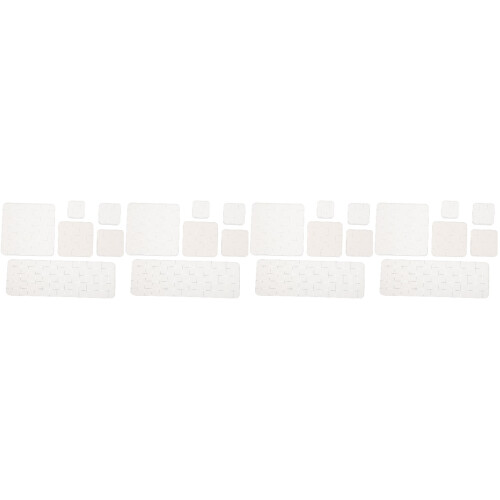 24Pcs Sturdy White Acrylic Blocks Portable Clear Stamp DIY Accessories 2
