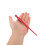 2Pcs Metal Plastic Calligraphy Pen Holders Dark Red Comfortable Grip 7