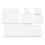 24Pcs Sturdy White Acrylic Blocks Portable Clear Stamp DIY Accessories 9