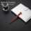 2Pcs Metal Plastic Calligraphy Pen Holders Dark Red Comfortable Grip 8