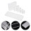 24Pcs Sturdy White Acrylic Blocks Portable Clear Stamp DIY Accessories 10