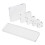 24Pcs Sturdy White Acrylic Blocks Portable Clear Stamp DIY Accessories 11