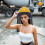 Navy Hard Hat Brim Sunshade with Mesh Visor and Reflective Strips 3