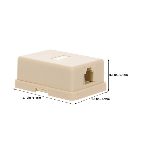 10 Surface Mount Telefon Anschluss Box Rj11 6p4c Single Port 1