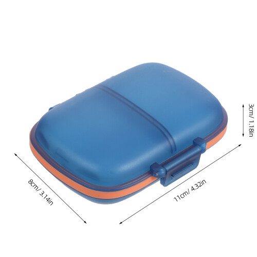 -Tablettenbox, 7 Fächer, Kunststoff, Transparentes 1
