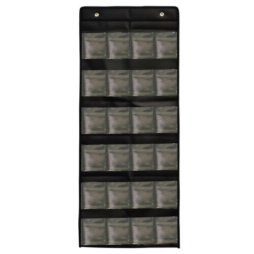 Durable Fabric Trading Card Display Case Holds Multiple-Black