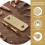 2Sets Türlochabdeckplatte Gold Eckig Verstärker 5