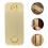 2Sets Türlochabdeckplatte Gold Eckig Verstärker 6